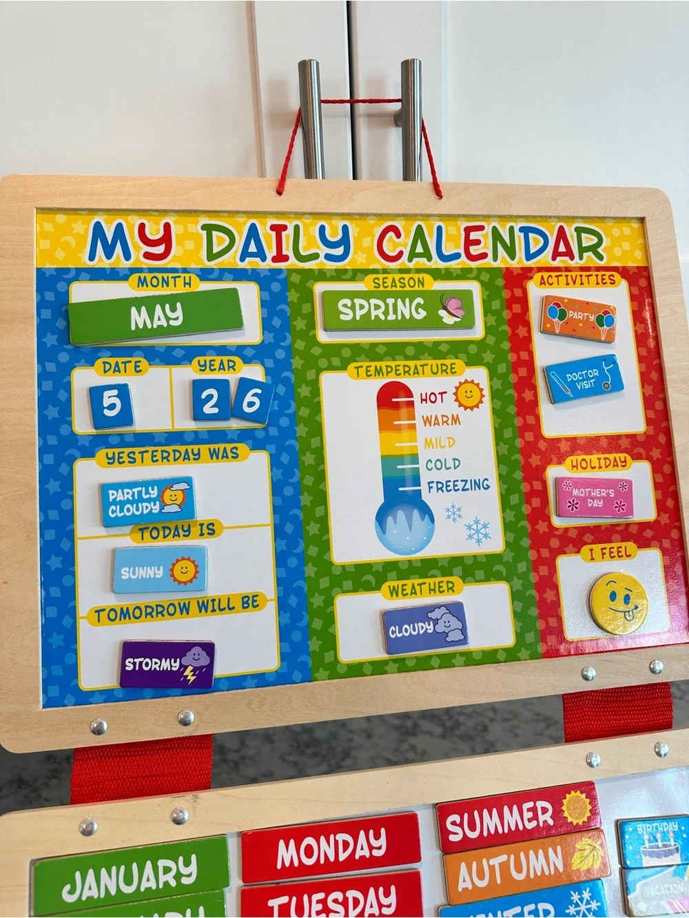Melissa & Doug Magnetic Daily Calendar Board